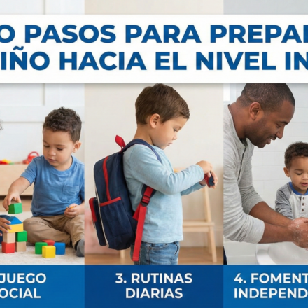Cinco pasos para preparar a tu niño hacia el nivel inicial